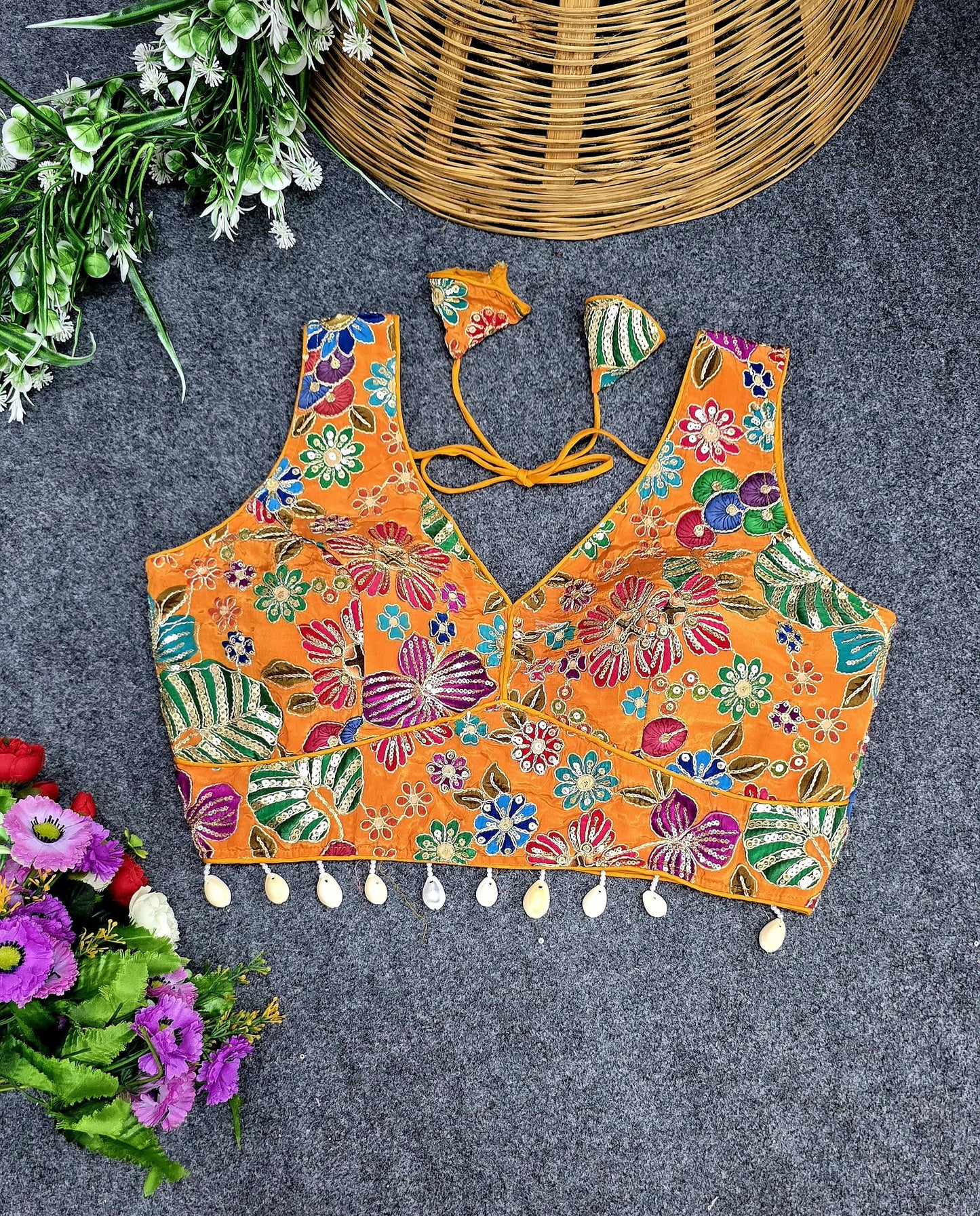 Party wear handwork ready made blouse