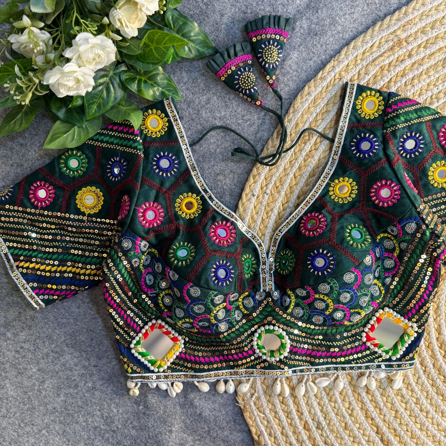 Beautiful Traditional heavy italian silk ready made blouse
