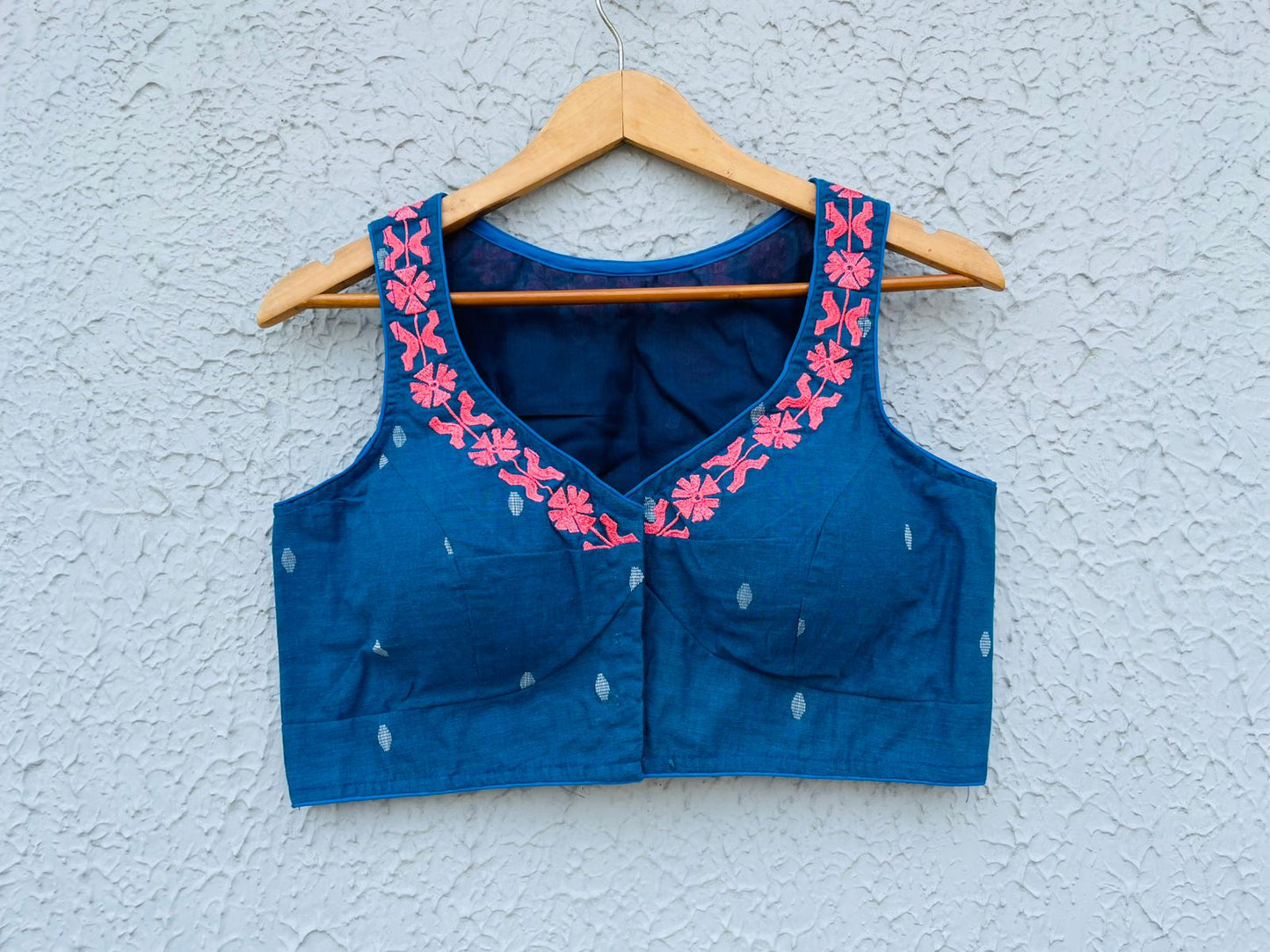 Cotton Embroidery Sleeveless - Premium Designer Blouse