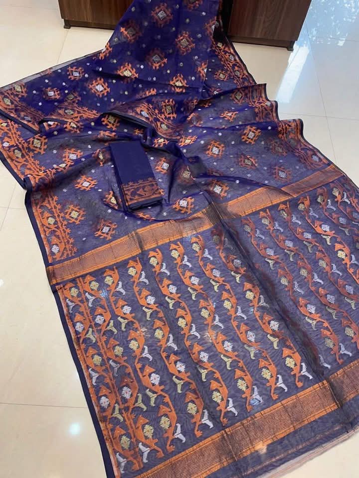 EXCLUSIVE ZARI WORK JAMDANI SAREE