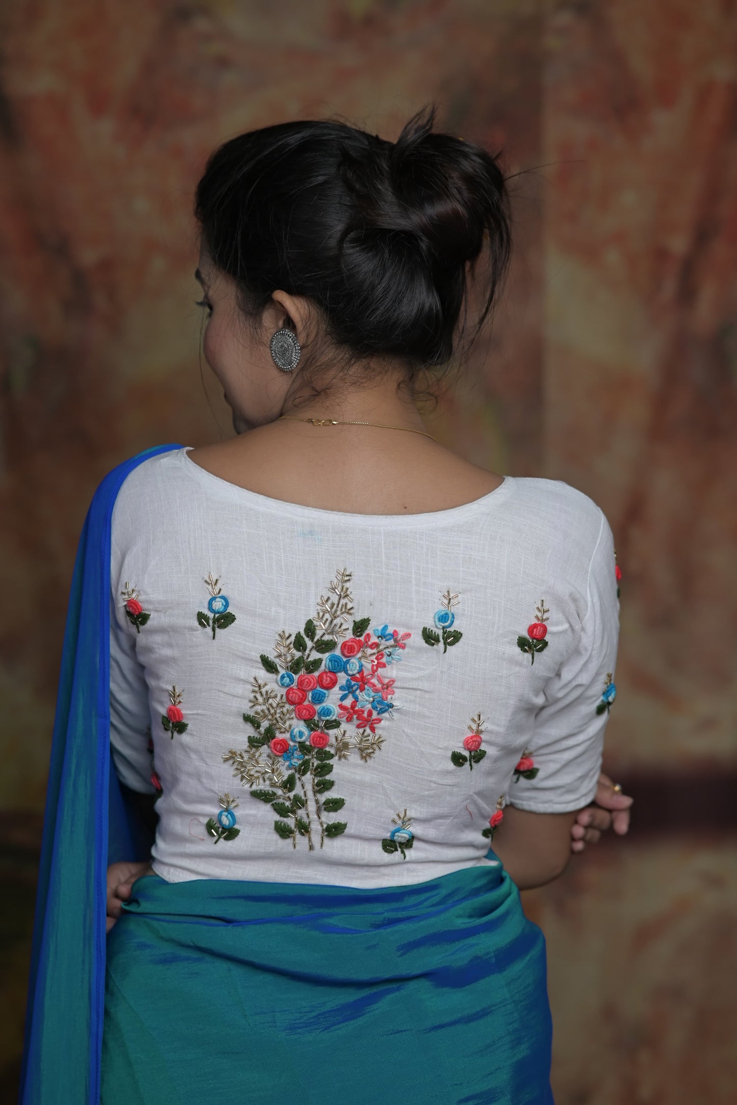 *Kundan Hand Work  – Premium Readymade Blouse*