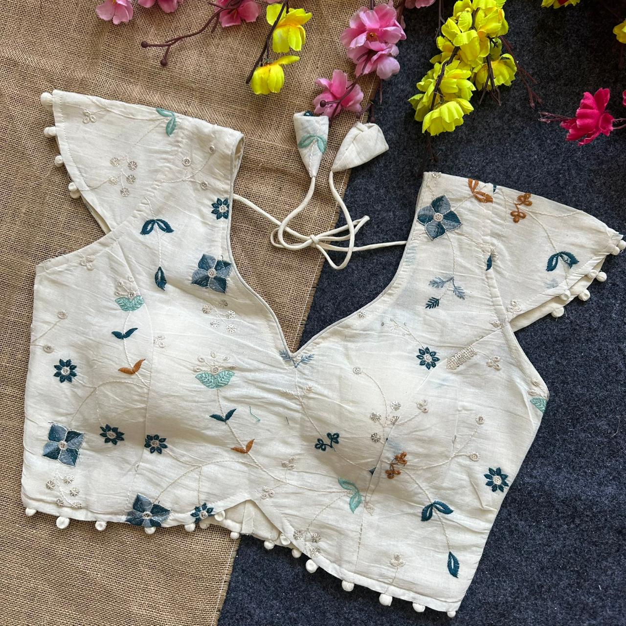 Pure Camric Cotton ready made blouses