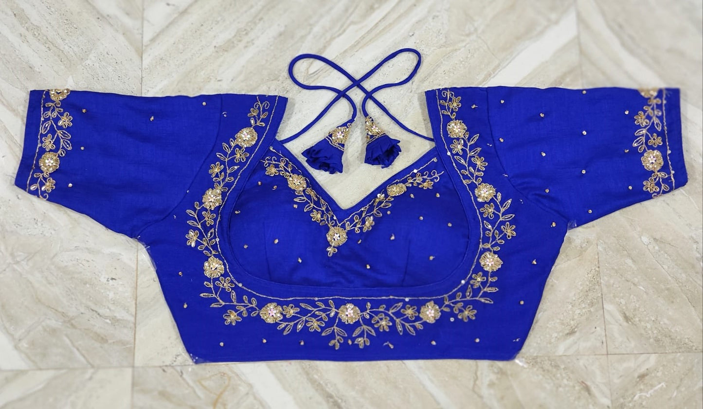 Mumtaz bridal jardosi work ready made blouse
