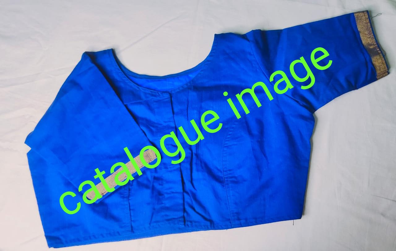 Ghicha silk boat neck ready made blouses