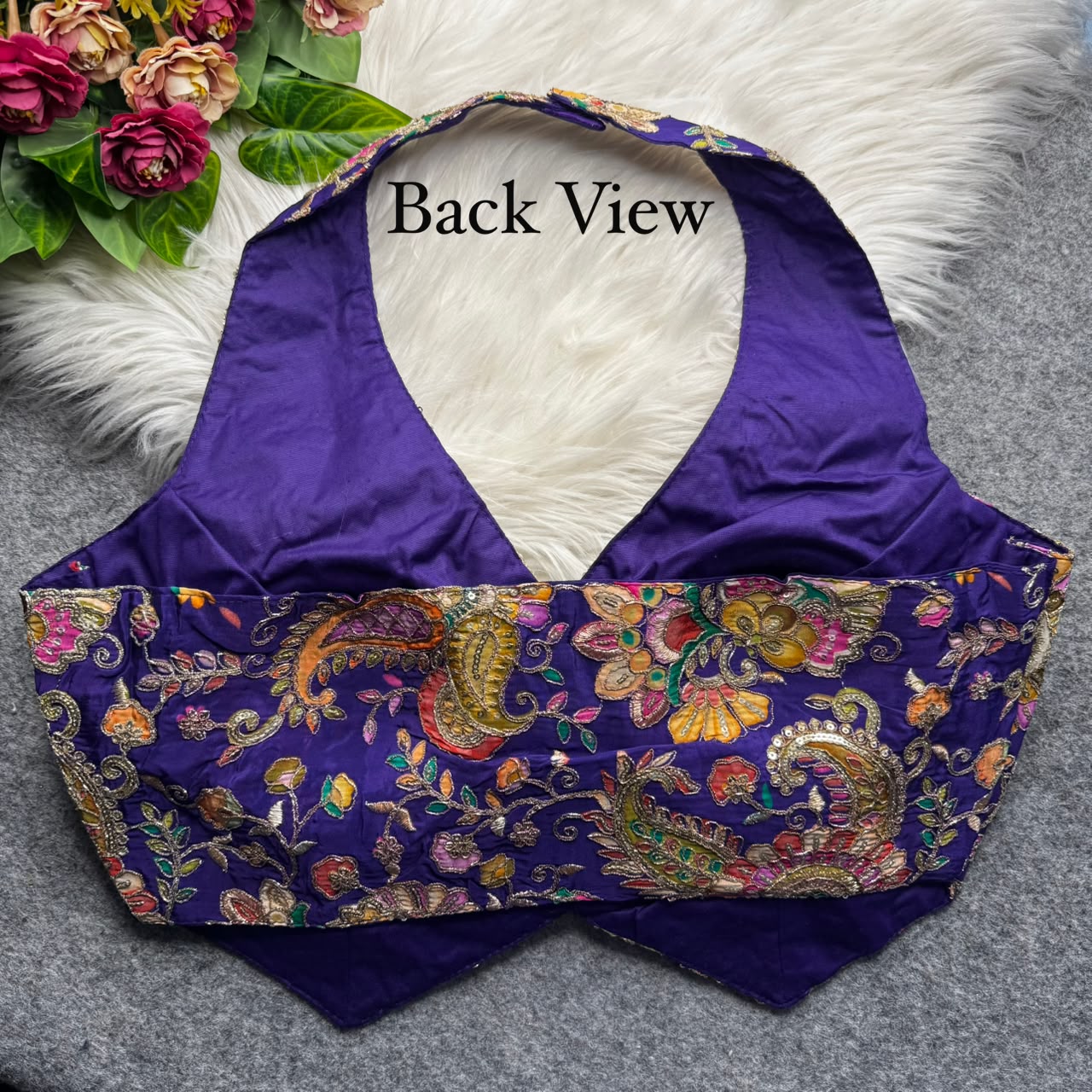 Heavy Position Work ready made blouse