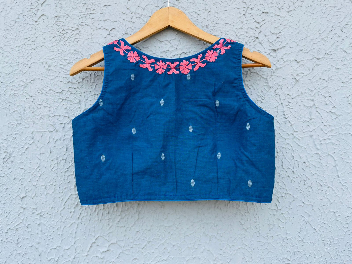 Cotton Embroidery Sleeveless - Premium Designer Blouse