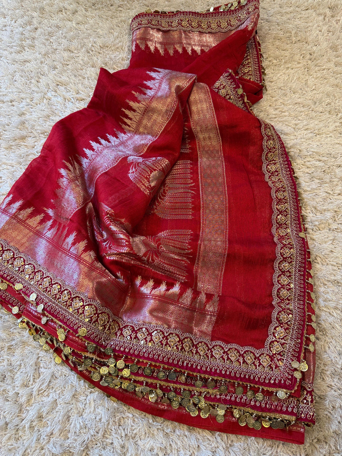 Banarasi Katan Georgette Soft Silk Saree