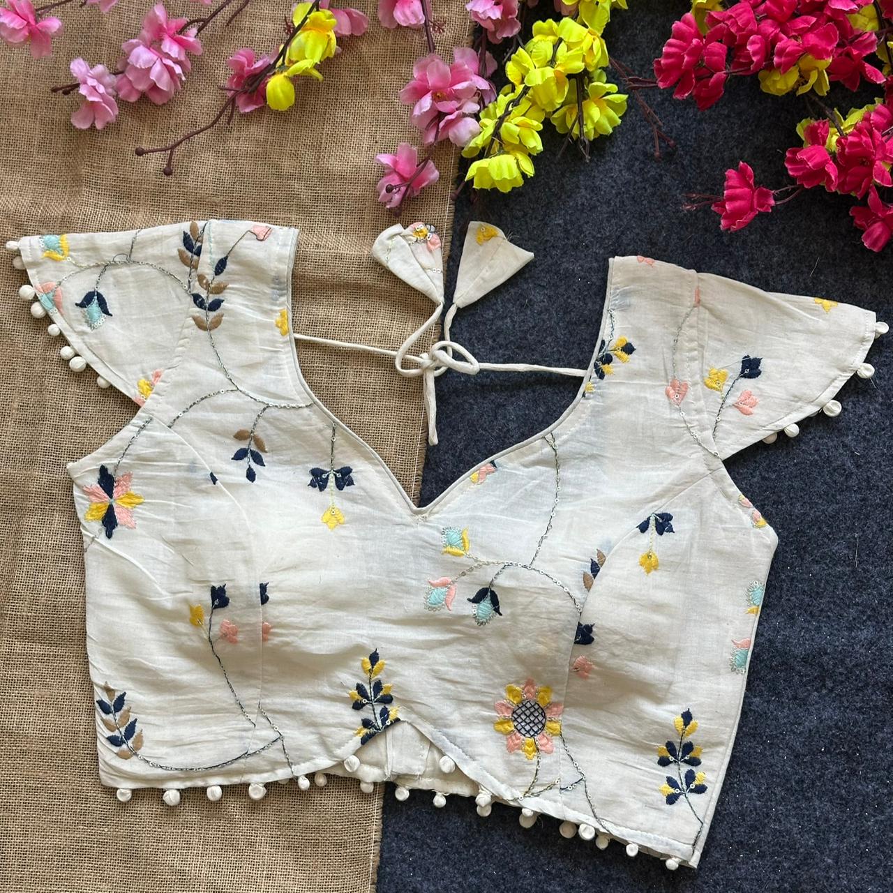 Pure Camric Cotton ready made blouses