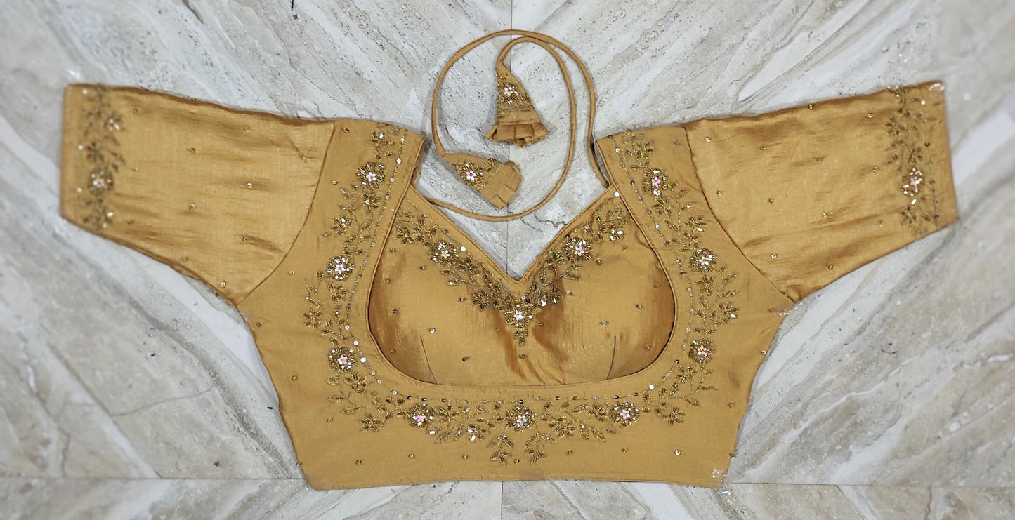 Mumtaz bridal jardosi work ready made blouse