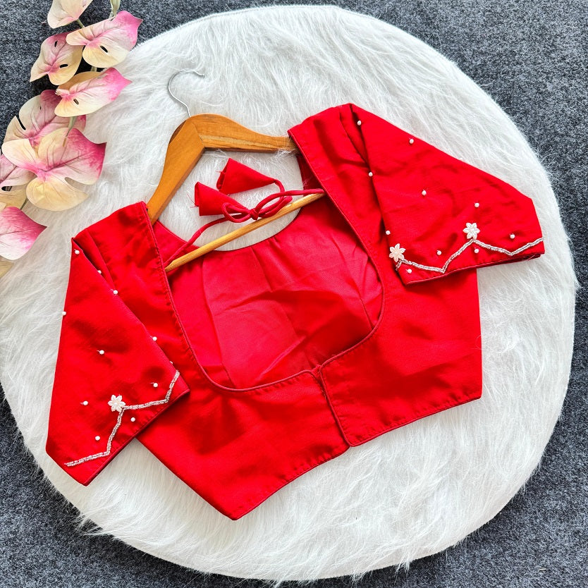 Beautiful Handwork All Over - Premium Readymade Blouse