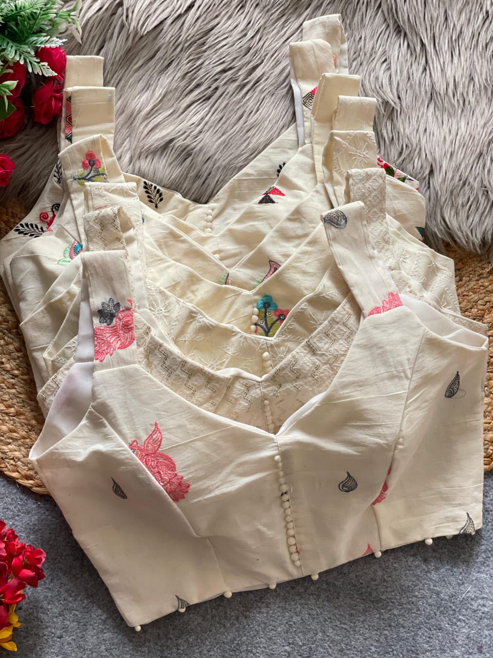 Pure Cotton - Premium Readymade Blouse