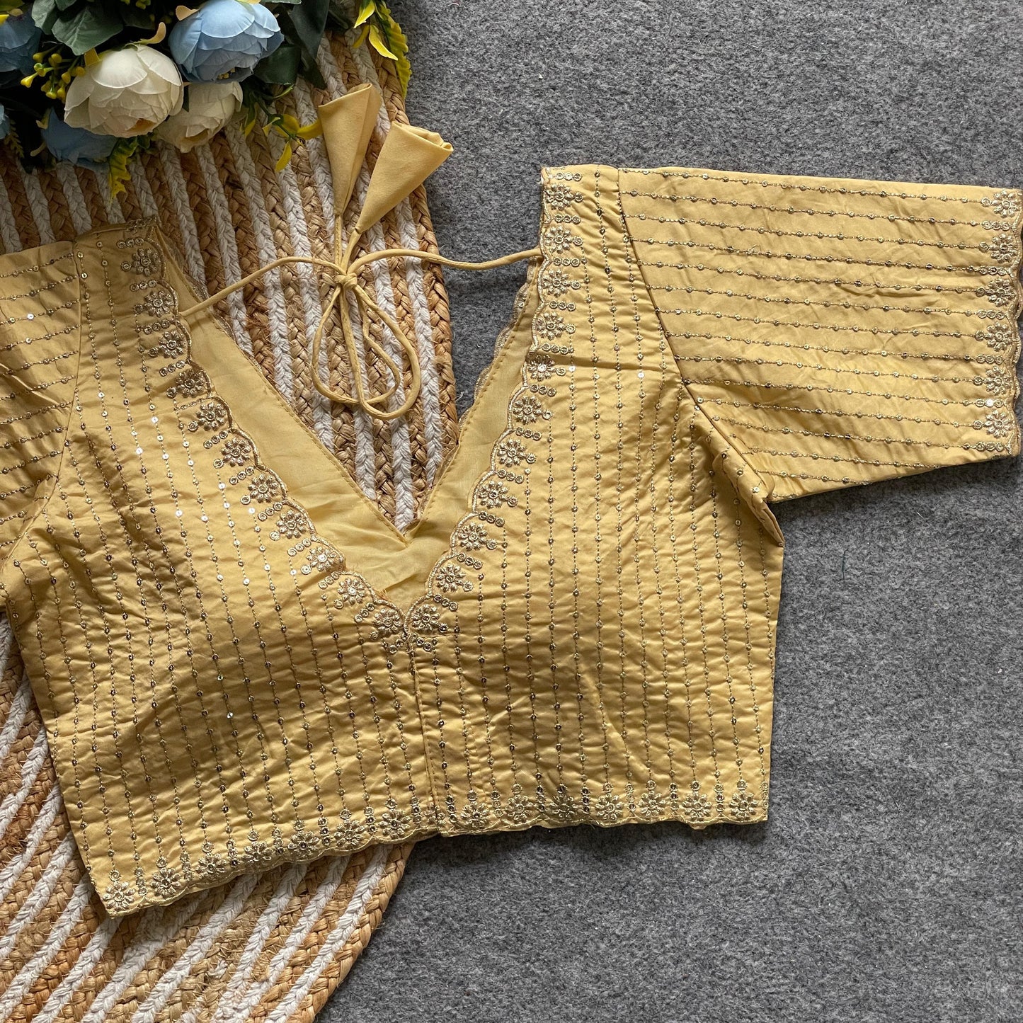 Banarasi silk ready made blouse