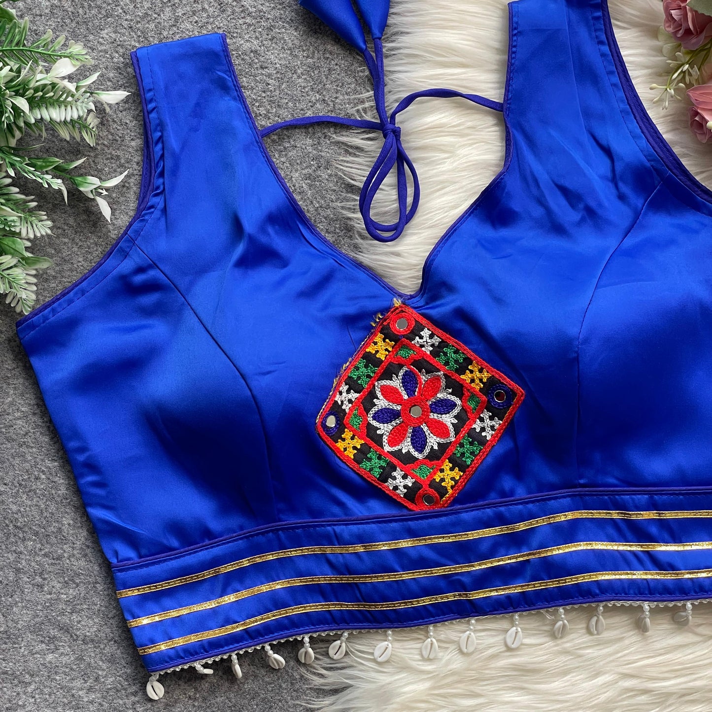 Presenting Beautiful Malai Satin ready made blouses