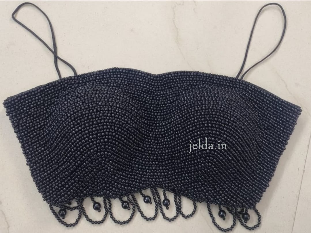 Exclusive pearl work noodles strap - custom made blouses