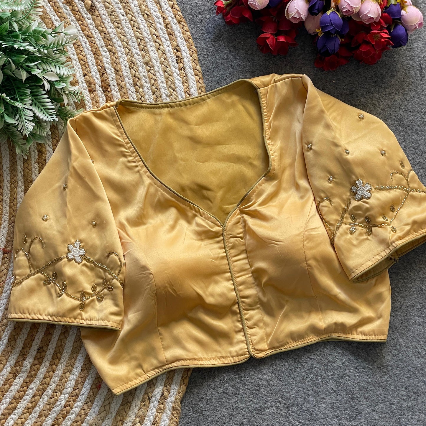 Malai Satin - Premium Readymade Blouse
