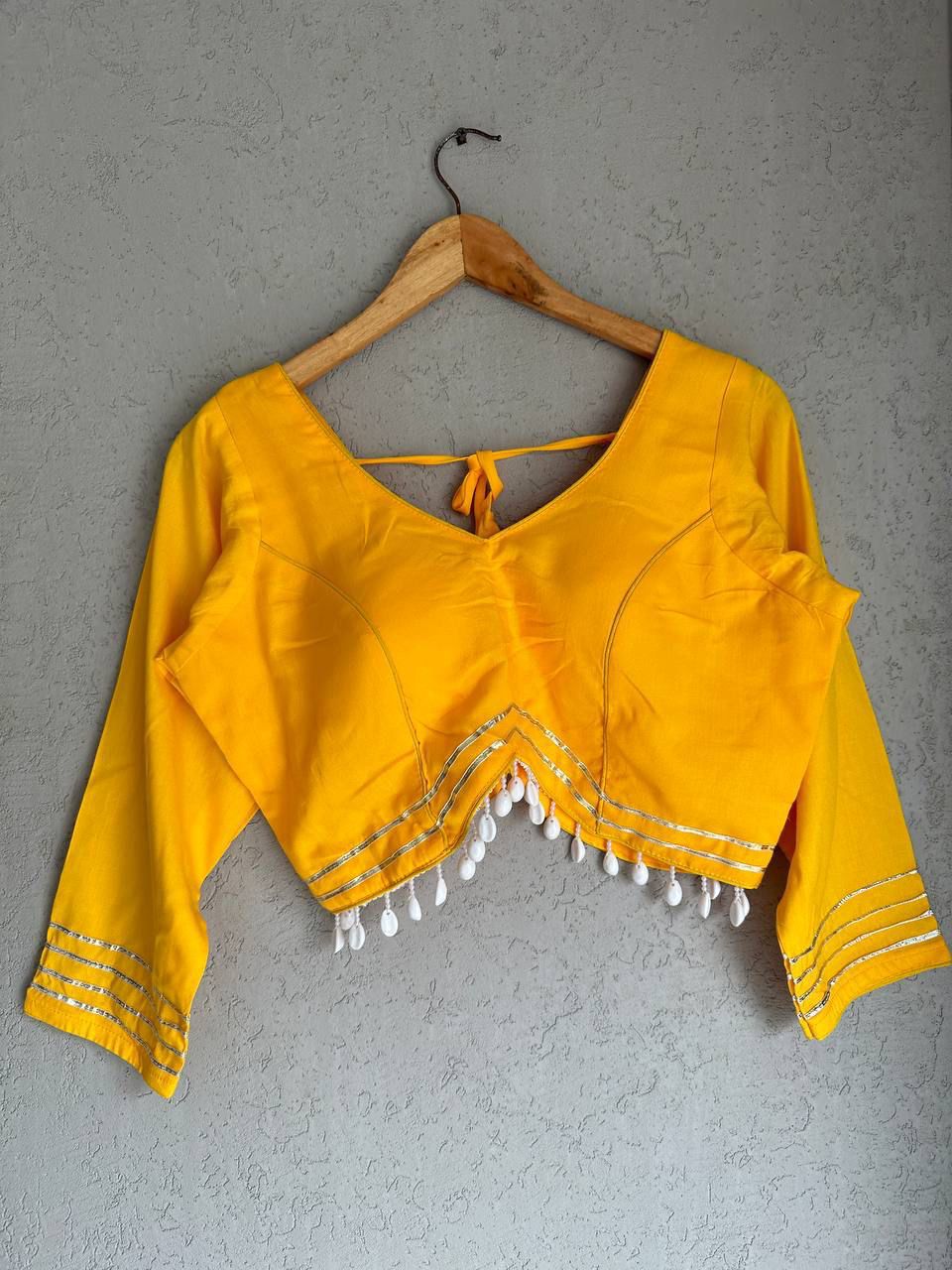 Pure Rayon Cotton ready made blouse