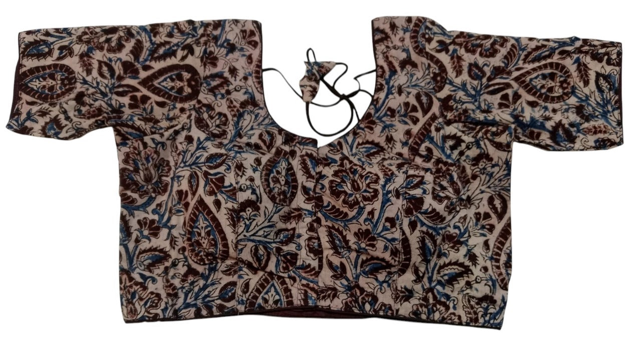 Kalamkari pure cotton ready made blouse