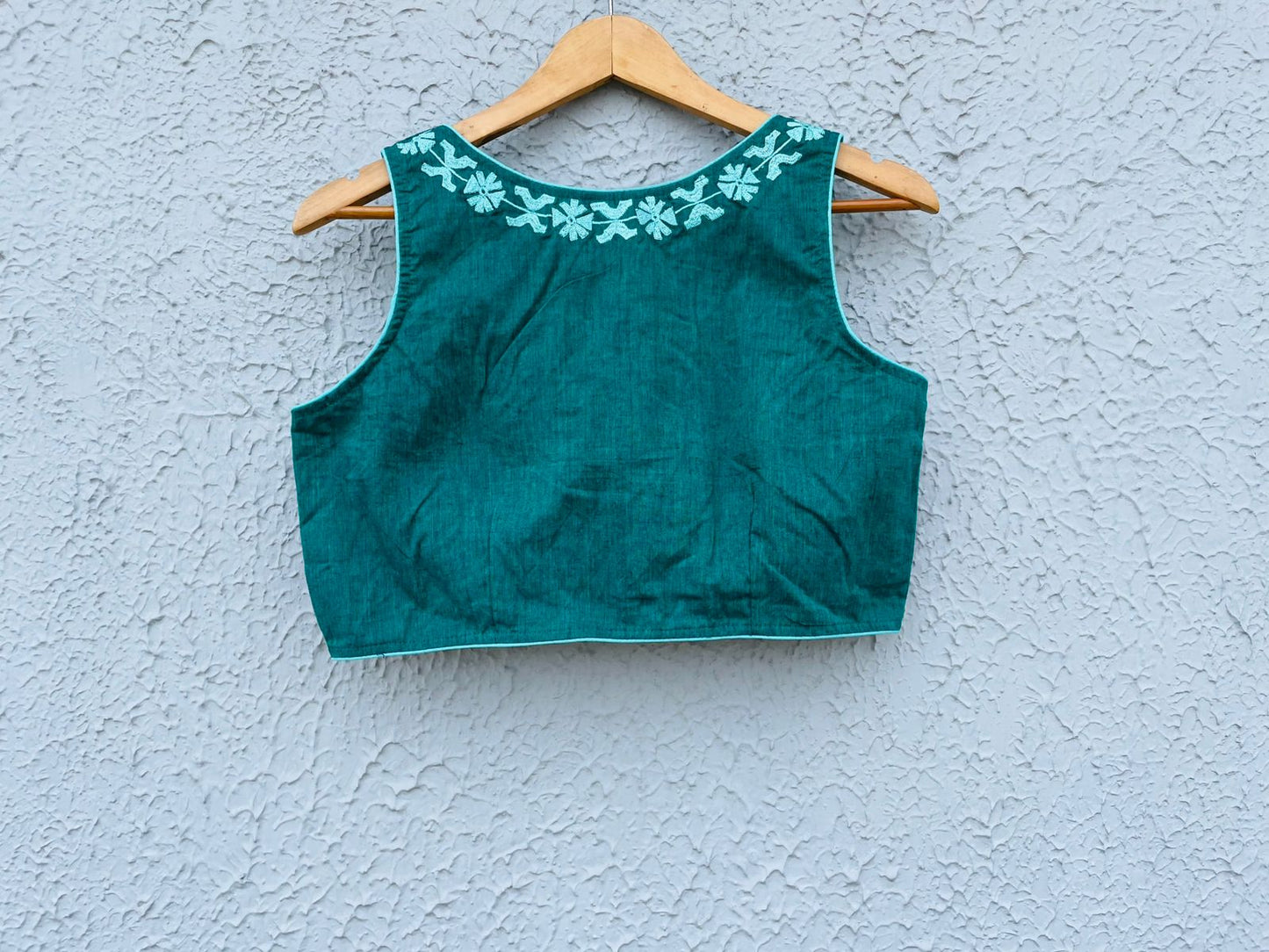 Cotton Embroidery Sleeveless - Premium Designer Blouse