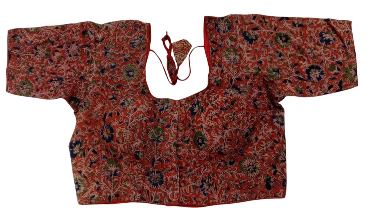 Kalamkari Pure Cotton ready made blouse