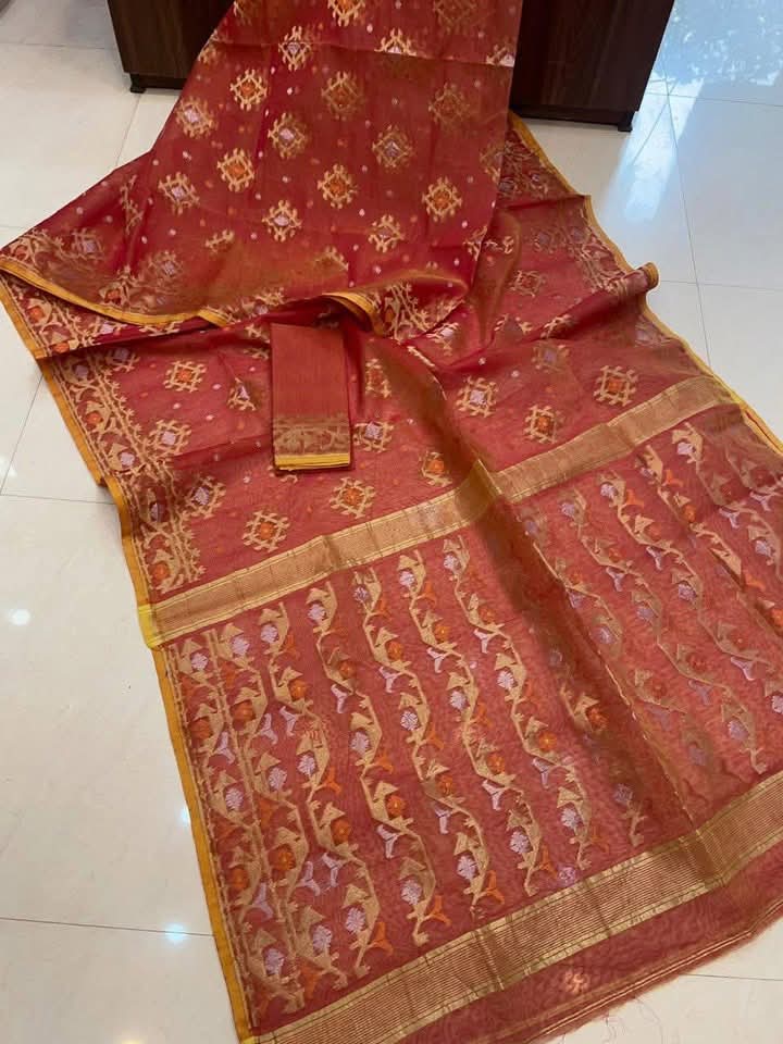 EXCLUSIVE ZARI WORK JAMDANI SAREE