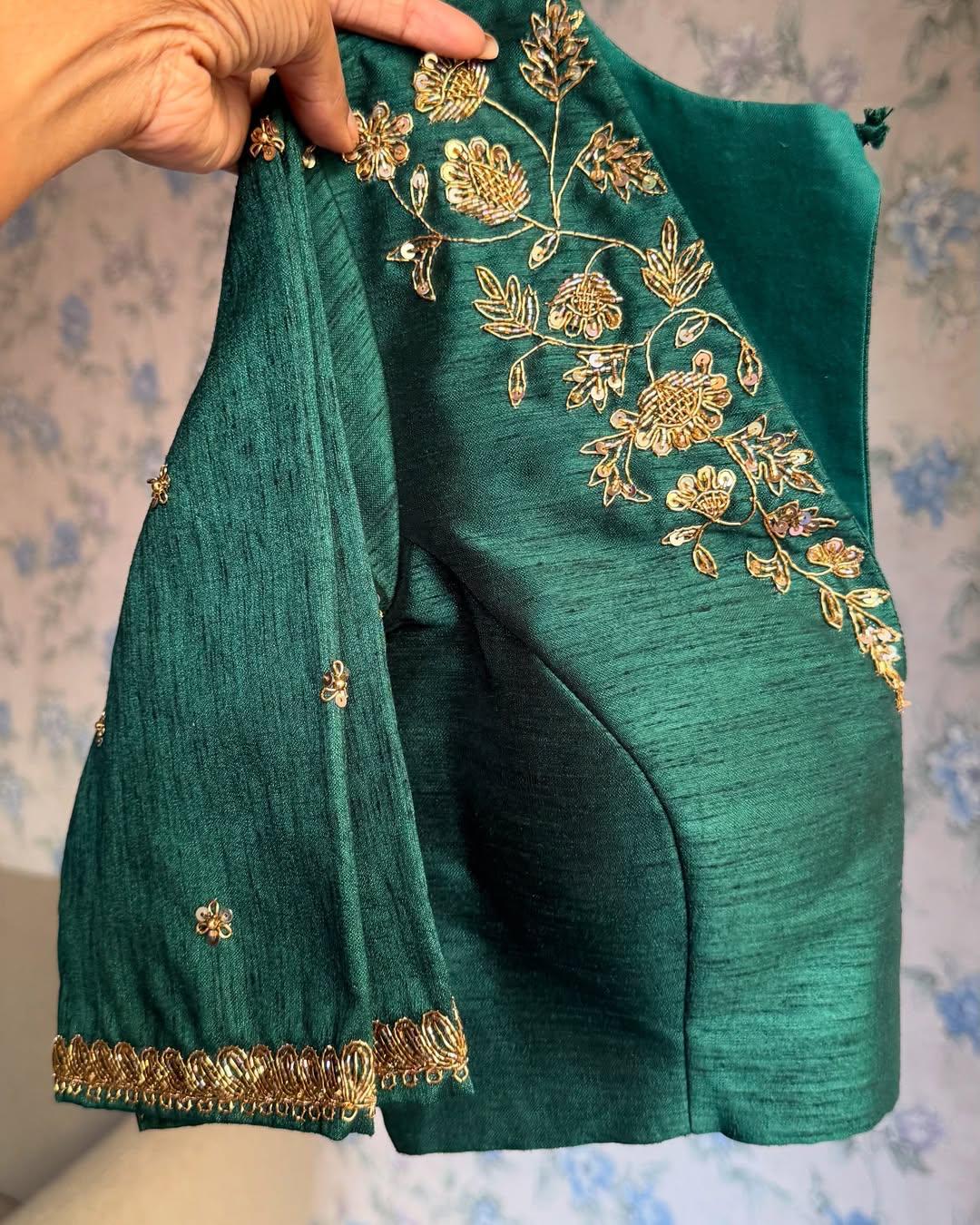 Beautiful handwork all over ready made blouses