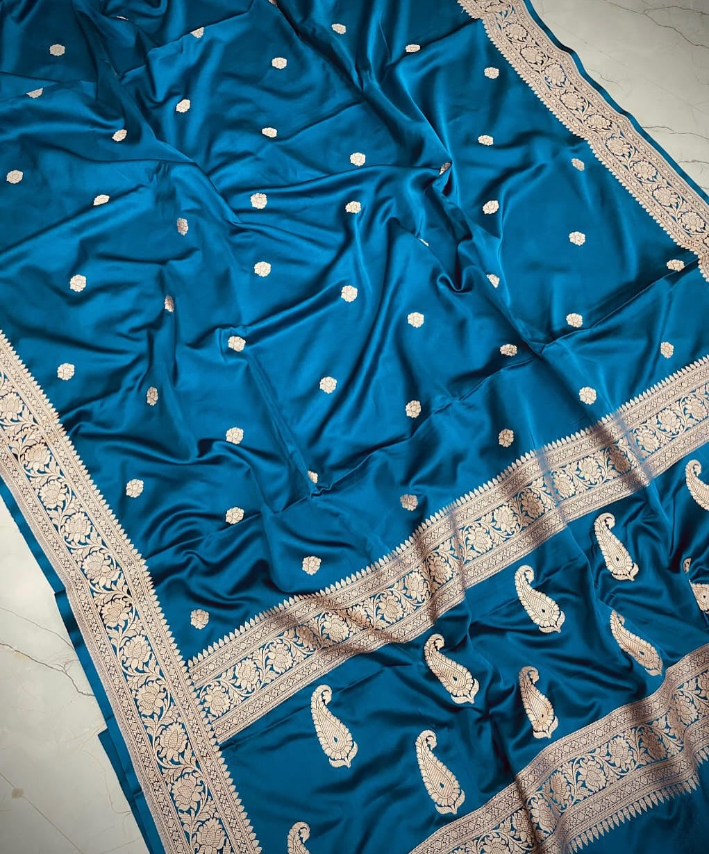 Soft Tissue all over booti weave saree