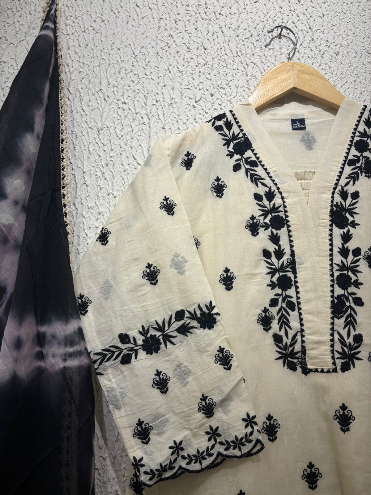 Cotton printed work salwar suit