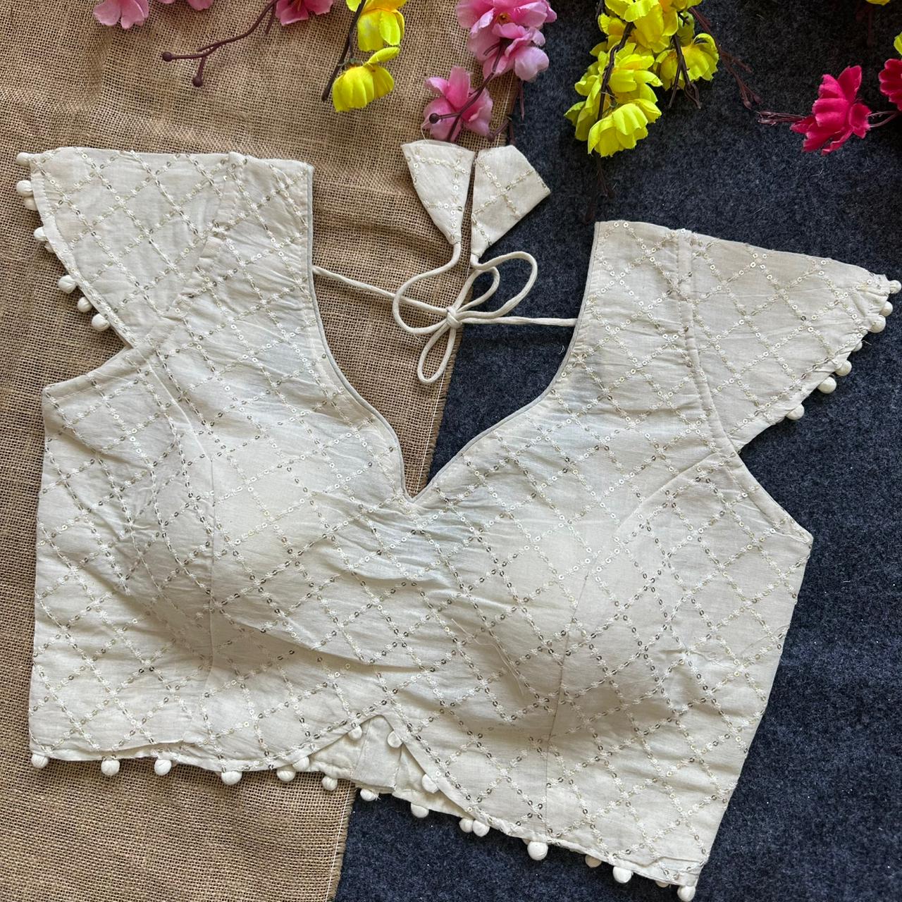 Pure Camric Cotton ready made blouses