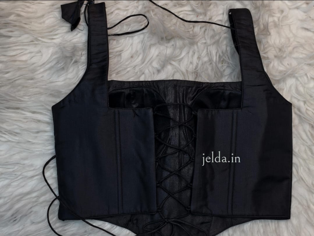 Pure silk corset custom made blouse