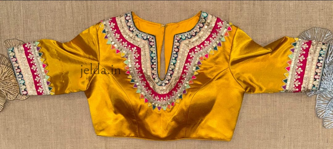 Festive Embroidered Modal Silk Blouse
