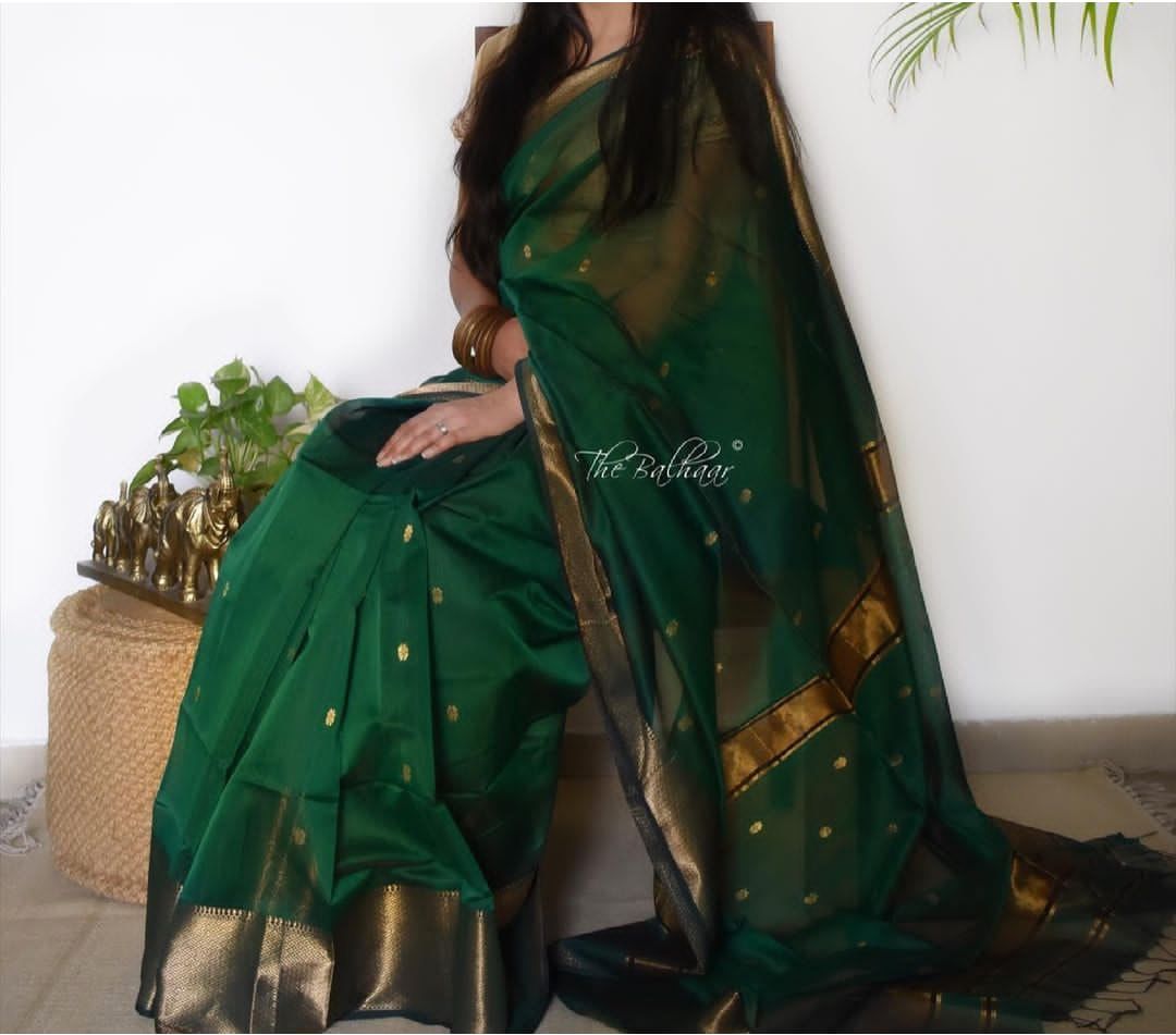 HANDLOOM MAHESHWARI COTTON SILK SAREE