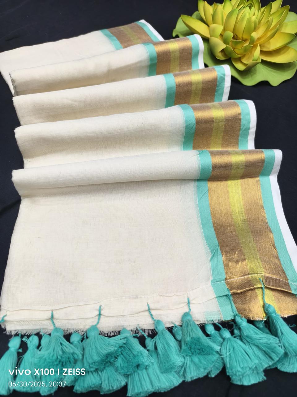 Pure Mul Mul cotton by catton saree