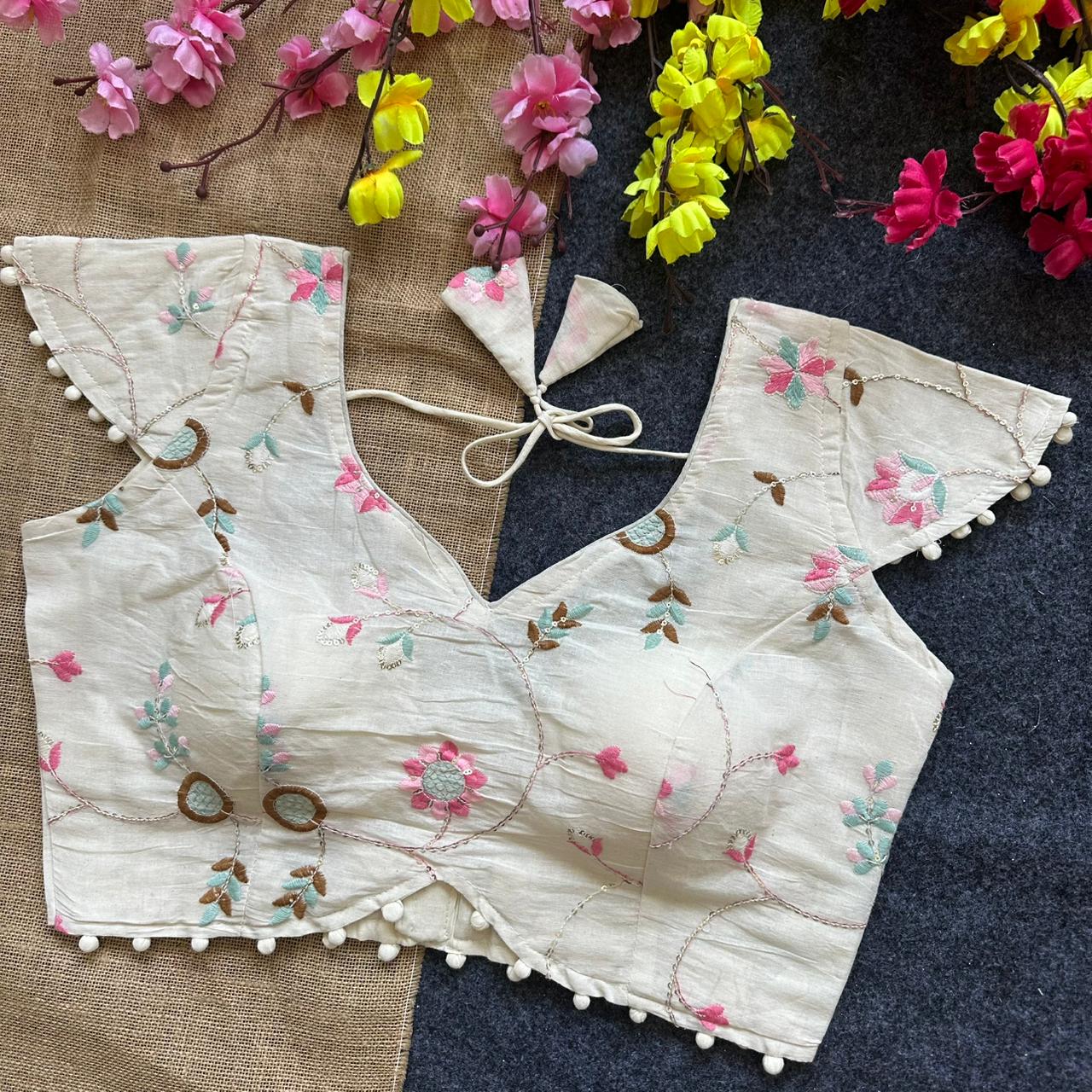 Pure Camric Cotton ready made blouses