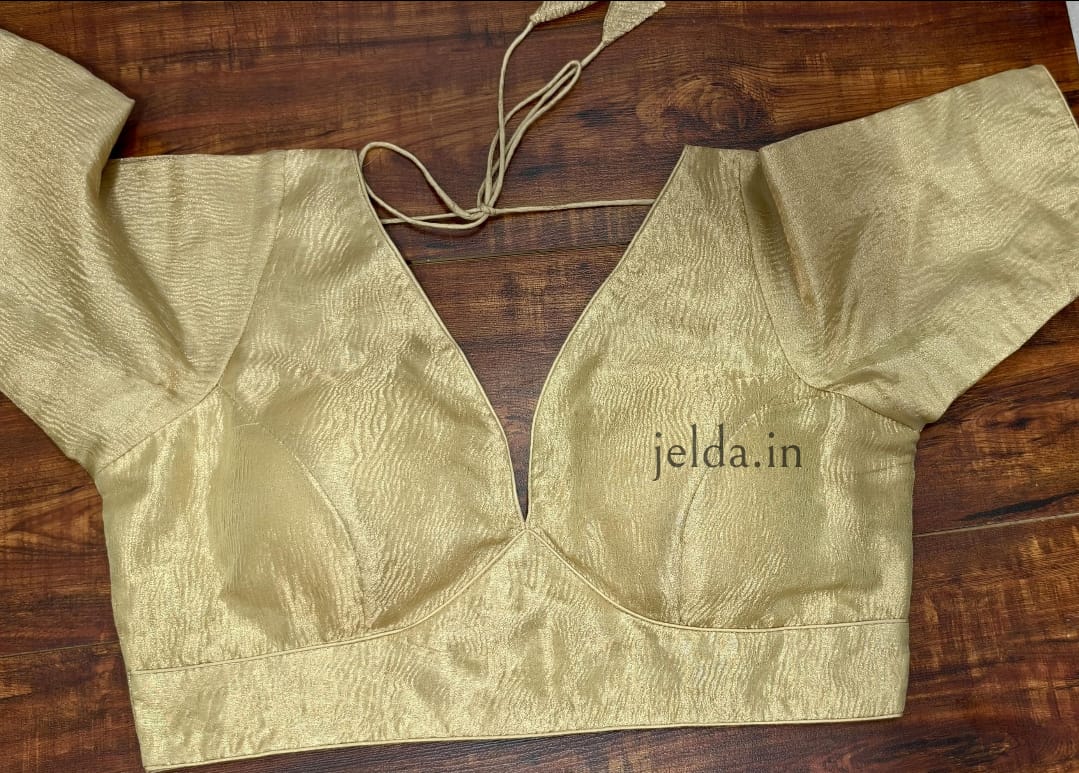 Cruss tissue fabric with sleeve - custom made blouses