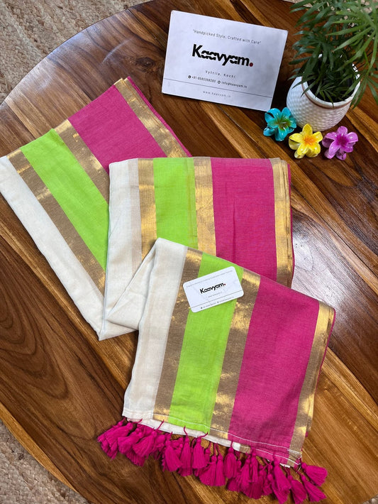 Pure Mul Mul cotton by catton saree