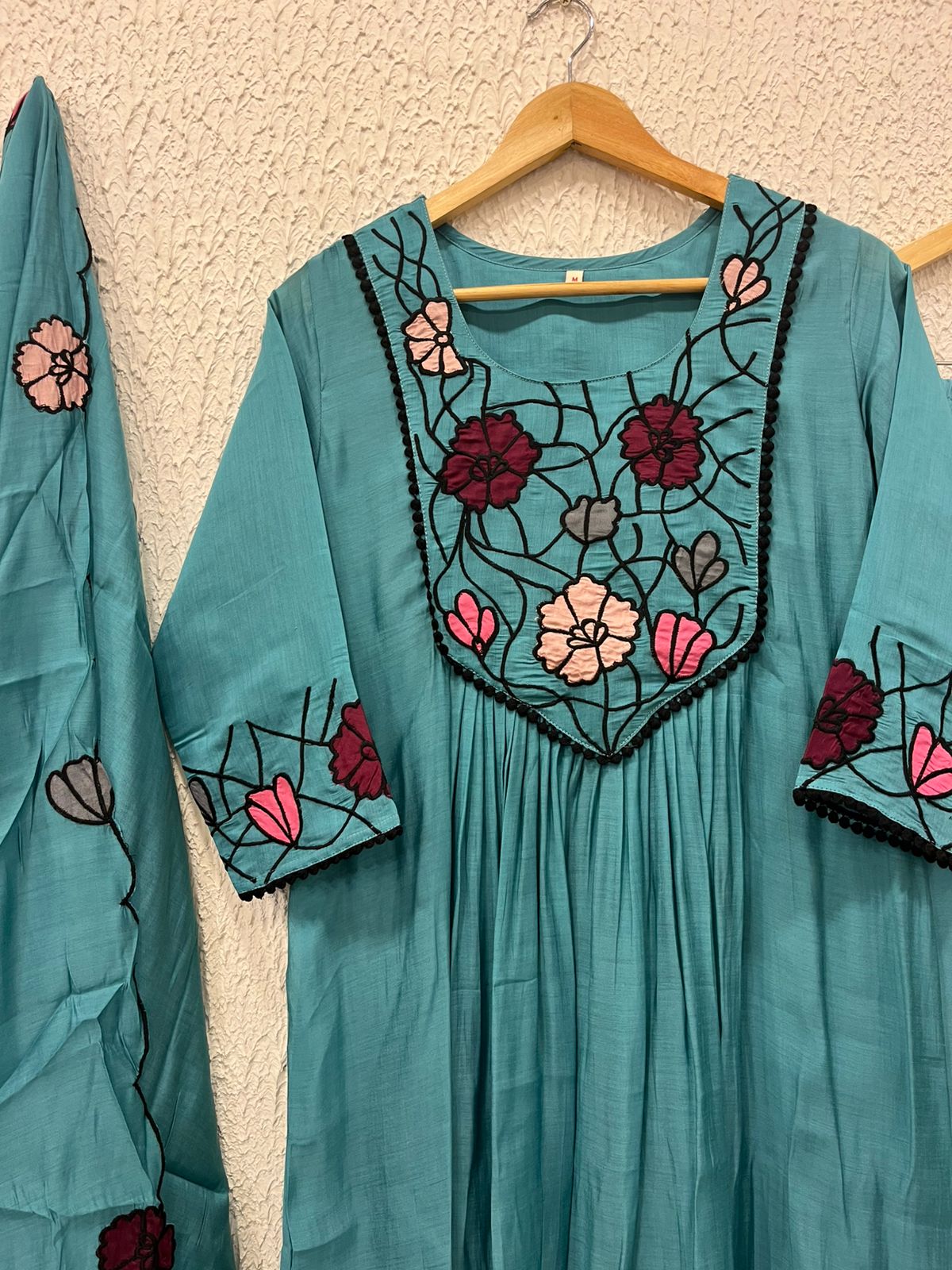 Cotton embroidery work salwar suit