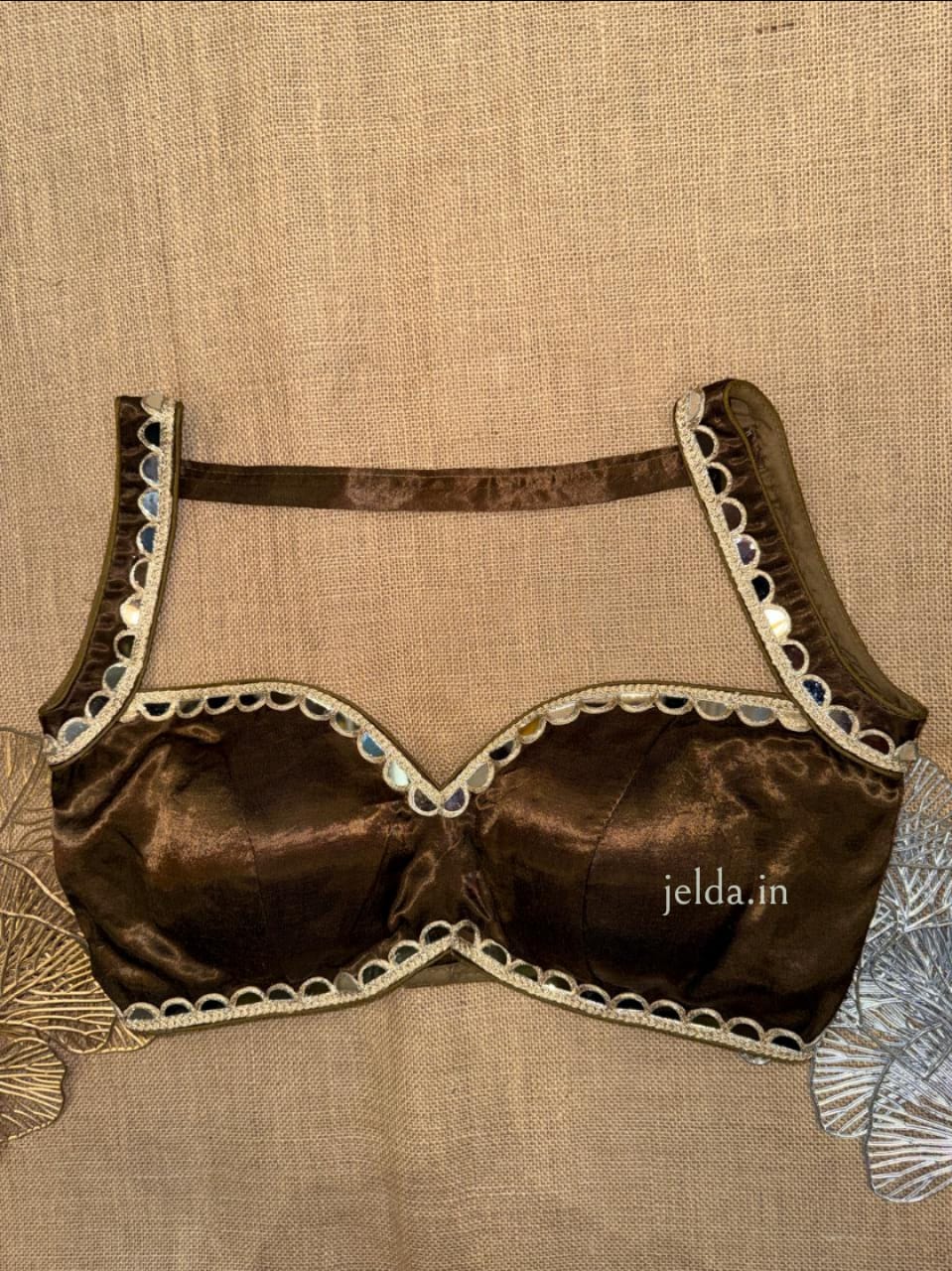 Premium Mirror Work Blouses – Modal Silk Fabric