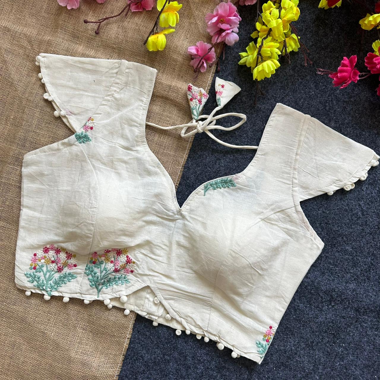 Pure Camric Cotton ready made blouses
