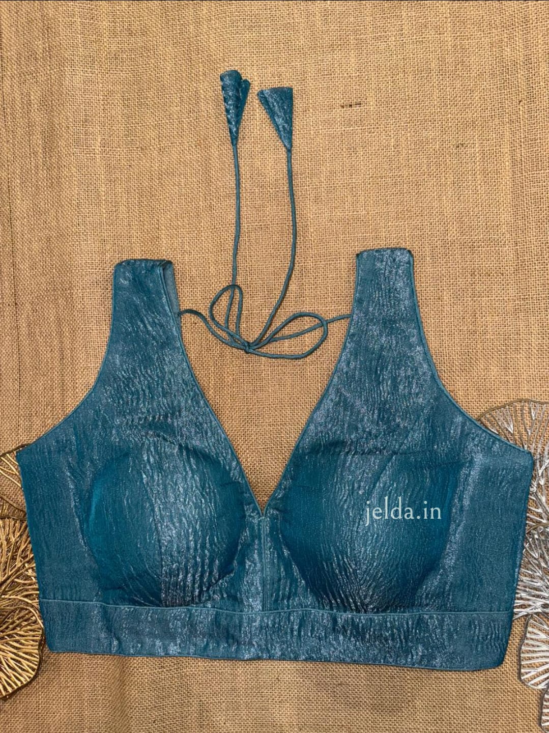 Premium Plain Sleeveless V Neck Blouses – Silk Fabric
