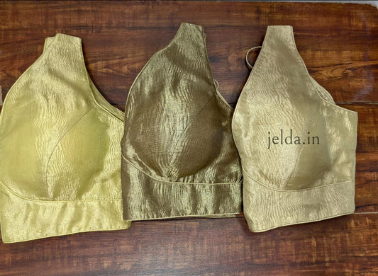 Cruss tissue fabric sleeveless - custom made blouses