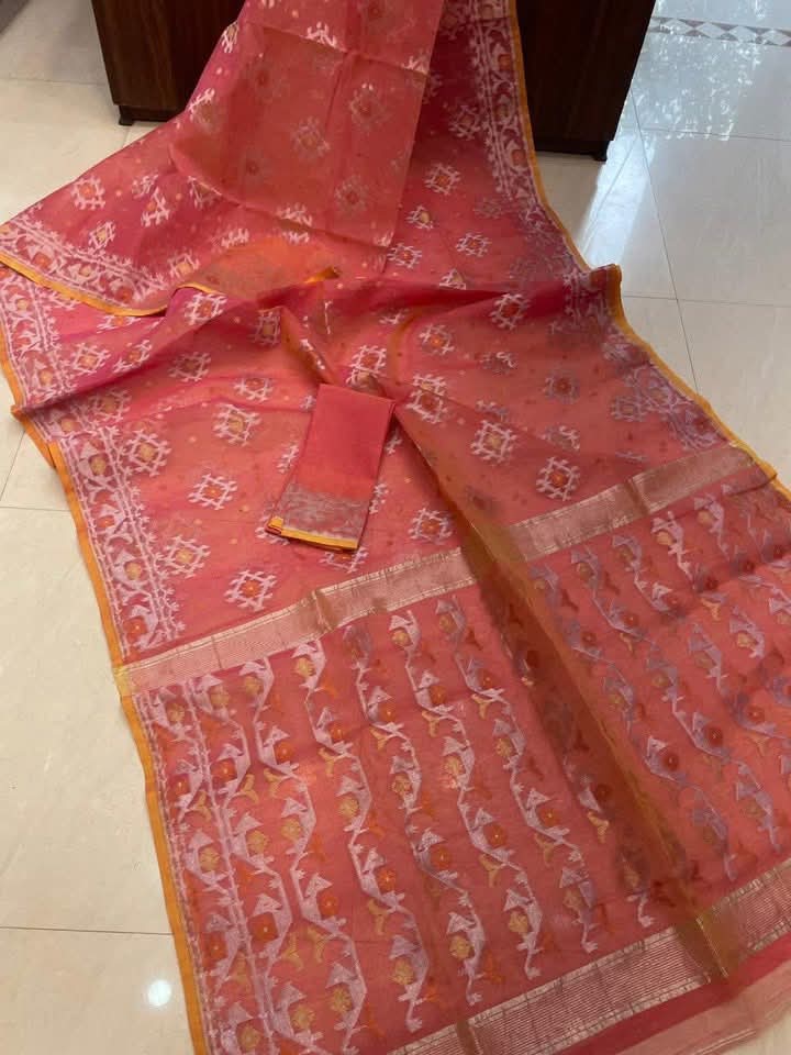EXCLUSIVE ZARI WORK JAMDANI SAREE