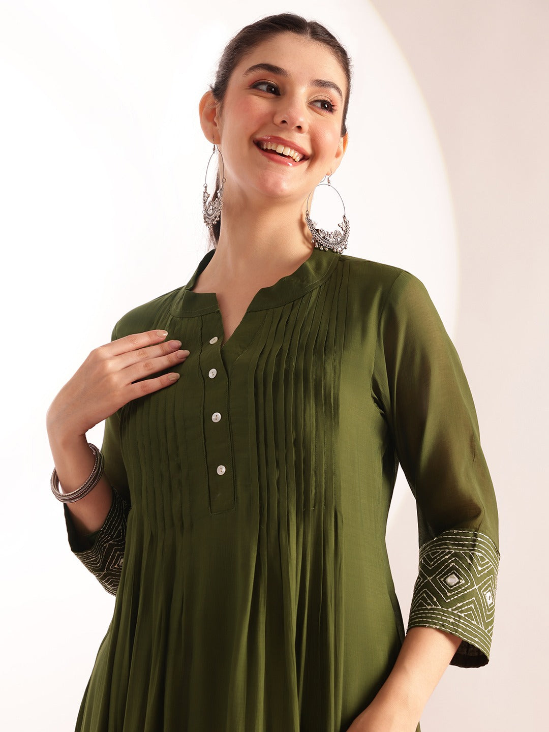 Cotton embroidery work salwar suit