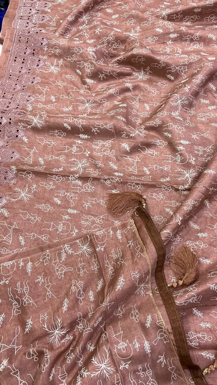 Soft & luxurious Tussar Silk saree
