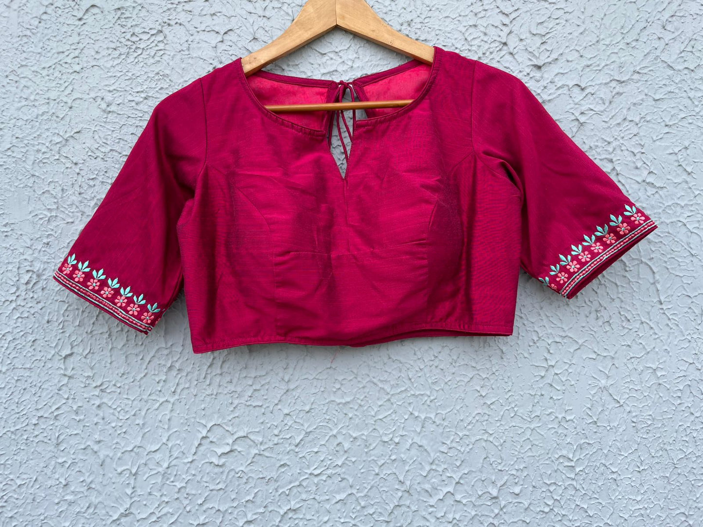 Cotton embroidered designer blouses