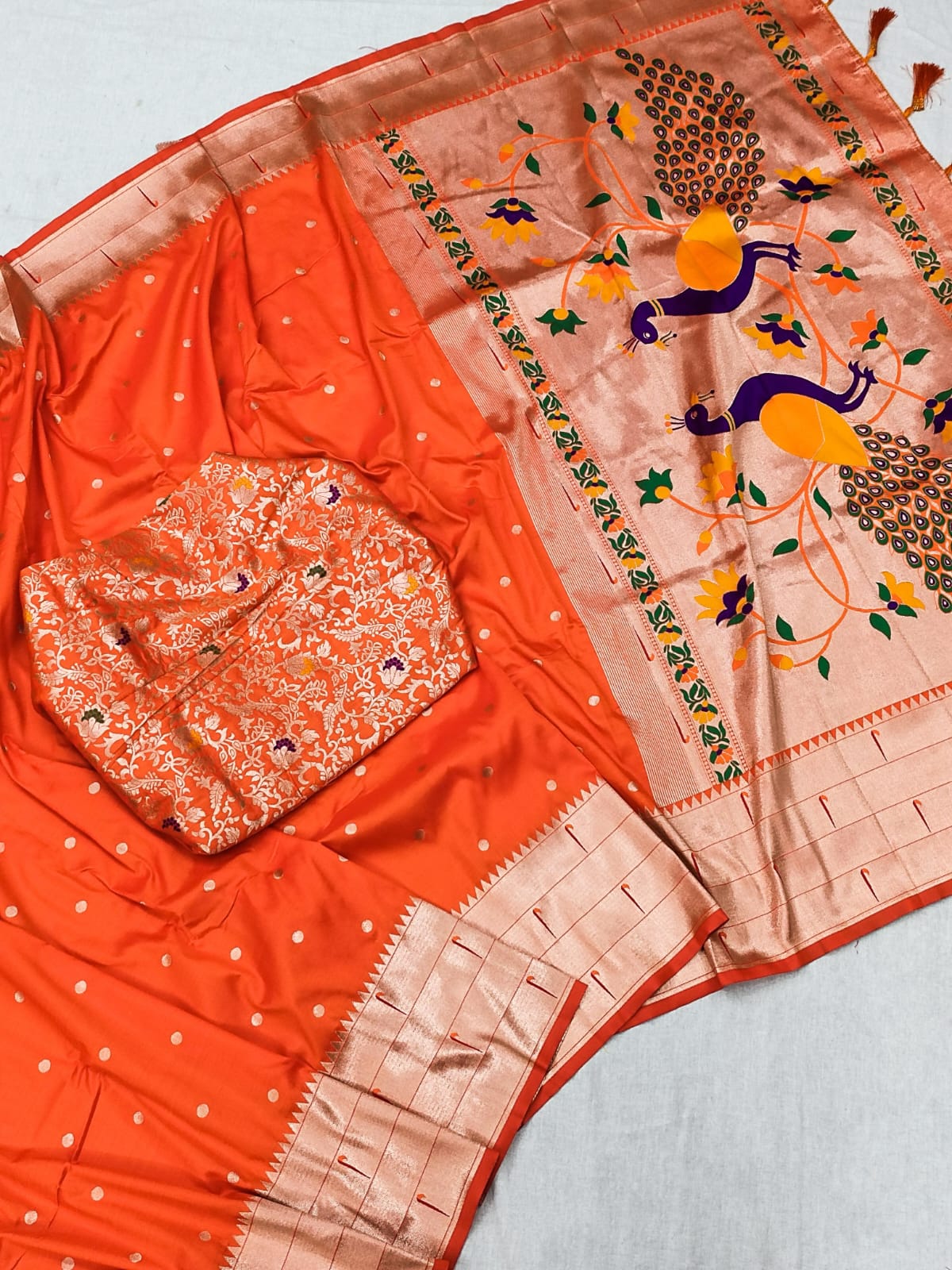 Soft Paithani silk saree
