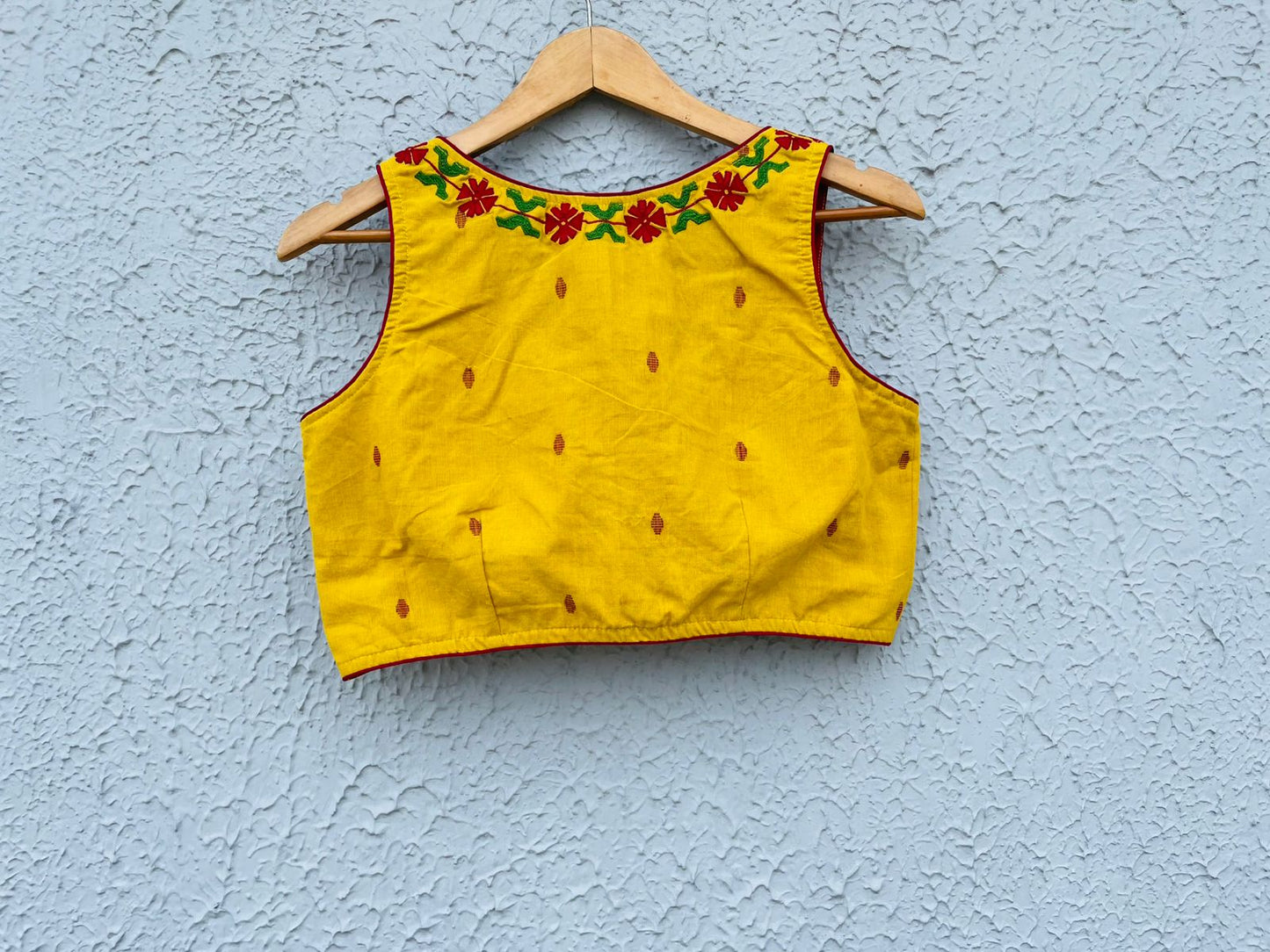 Cotton Embroidery Sleeveless - Premium Designer Blouse