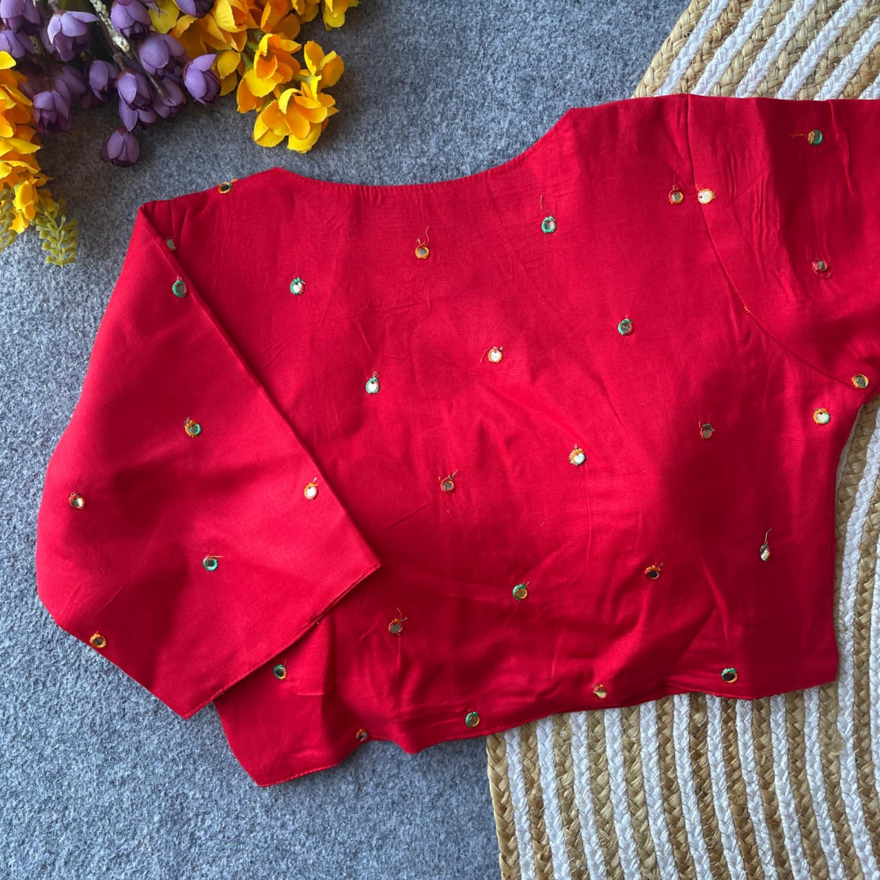 Pure Reyon Cotton ready made blouse