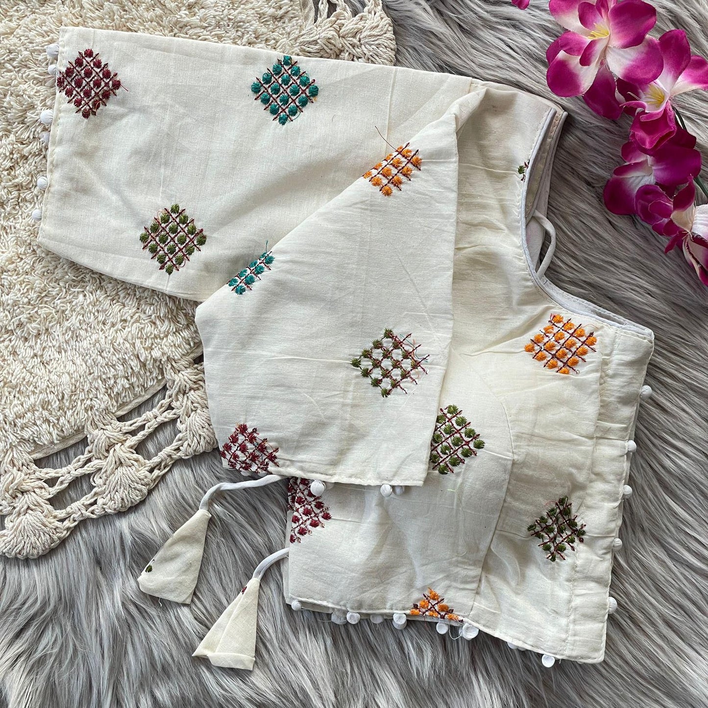 Pure Cotton Ready Made Blouse