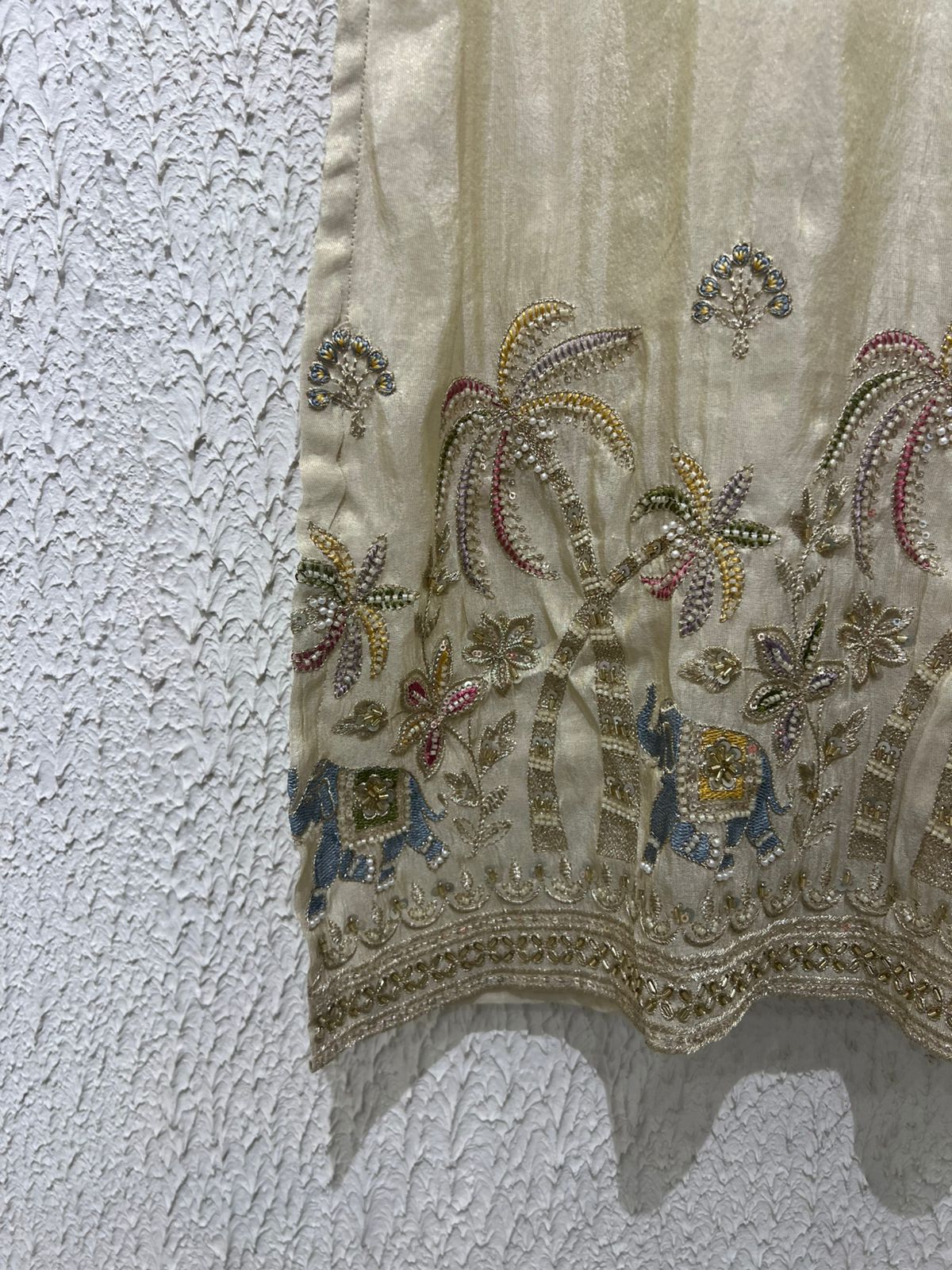 Silk heavy embroidery work salwar suit