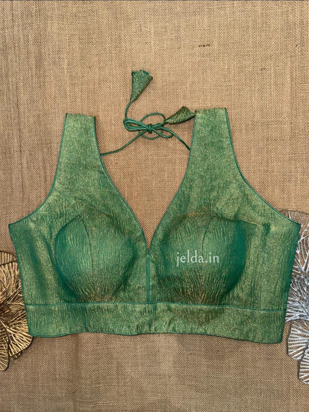 Premium Plain Sleeveless V Neck Blouses – Silk Fabric
